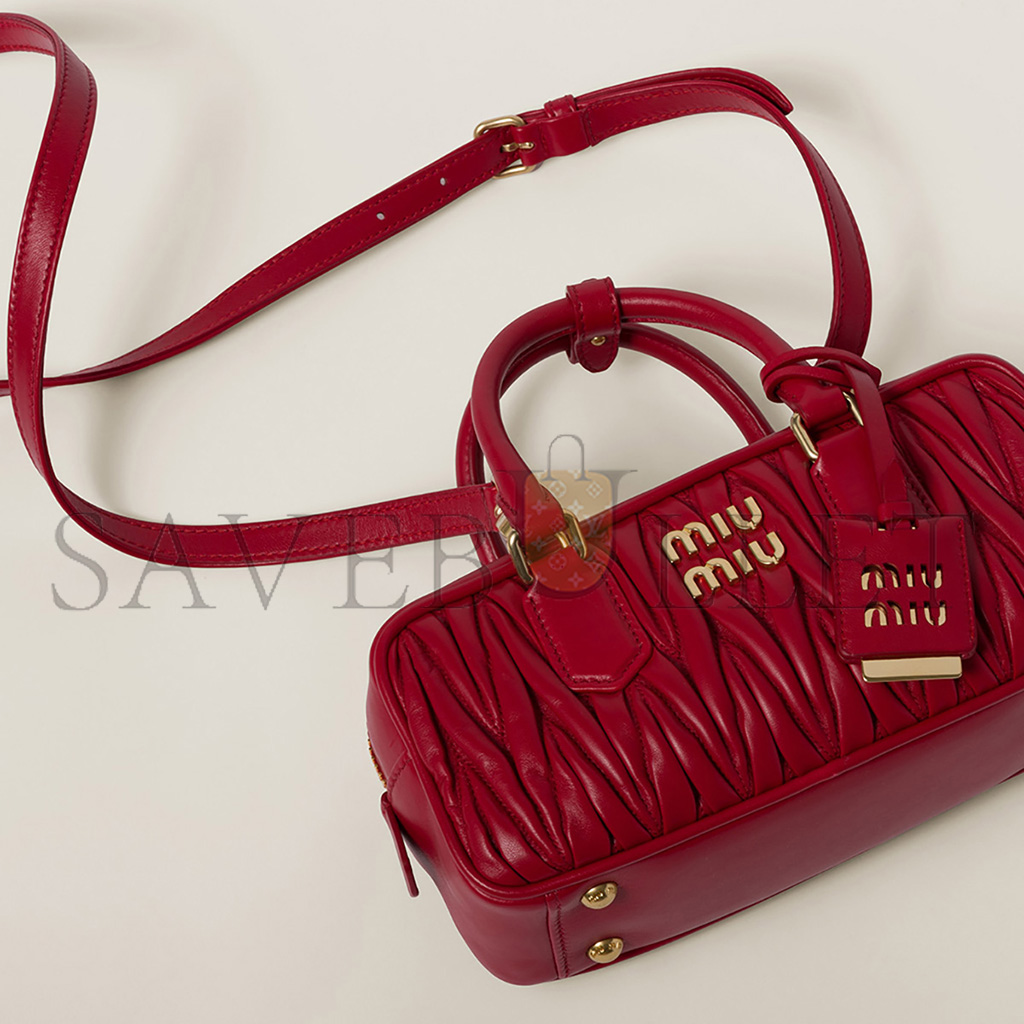 MIU MIU ARCADIE MATLASSÉ BAG IN NAPPA LEATHER 5BB142 (22*10.5*7.5cm) MIU MIU ARCADIE MATLASSÉ BAG IN NAPPA LEATHER 5BB142 (22*10.5*7.5cm)
